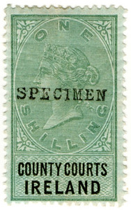 (17) 1/- Green & Black (1882)