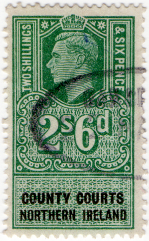 (17) 2/6 Green & Black (1949)