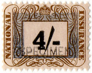 (un) 4/- Brown & Black (1948)