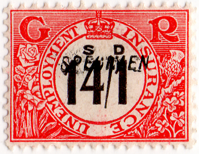 (139) 14/1d Red & Black (1921)