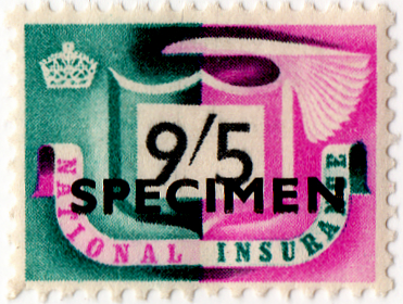 (76) 9/5d Turquoise & Purple (1952)
