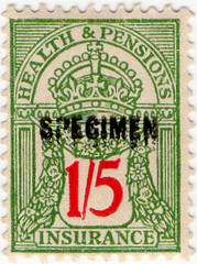 (71) 1/5d Green & Red (1940)