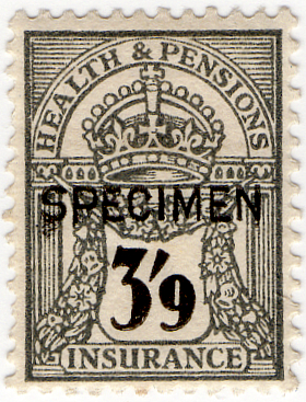 (97) 3/9d Grey & Black (1946)