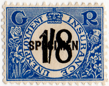 (187) 1/8d Blue & Black (1931)