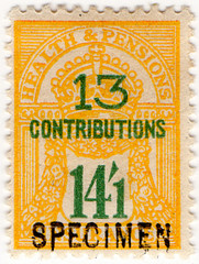(un) 14/1d Green & Yellow (1945)