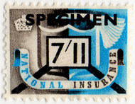 (un) 7/11d Black & Blue (1953)