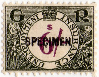 (un) 6/- Green & Purple (1931)