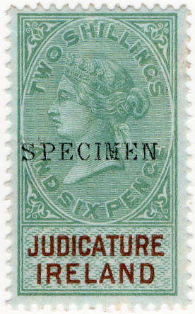 (22) 2/6d Green & Brown (1882)