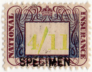 (17) 4/11d Brown & Lime (1948)
