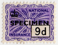 (un) 9d Violet & Black (1957)