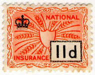 (101) 11d Salmon & Black (1957)