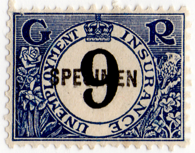 (183) 9d Blue & Black (1931)