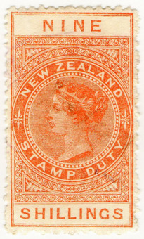 (222) 9/- Orange (1880)
