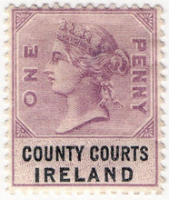 (01) 1d Lilac & Black (1878)