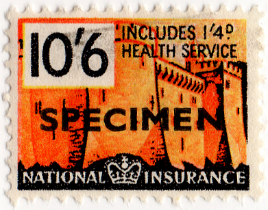 (un) 10/6d Orange & Black (1957)