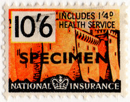 (un) 10/6d Orange & Black (1957)