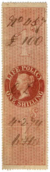 (38) 1/- Red-Brown (1872)
