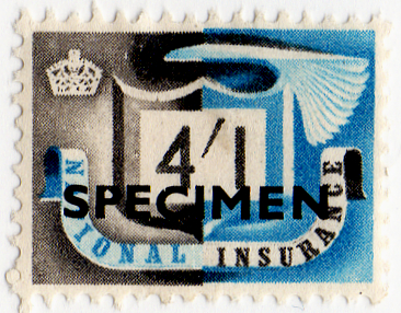 (un) 4/1d Black & Blue (1951)