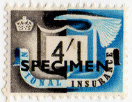 (un) 4/1d Black & Blue (1951)