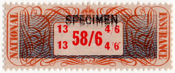 (20a) 58/6d Brown, Orange & Red (1948)