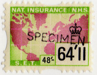 (un) 64/11d Green & Mauve (1969)