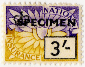 (un) 3/- Purple & Yellow (1955)