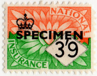 (un) 3/9d Orange & Green (1955)