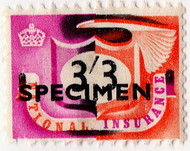 (40) 3/3d Purple & Orange (1951)
