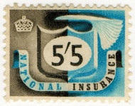 (61) 5/5d Grey & Blue (1952)