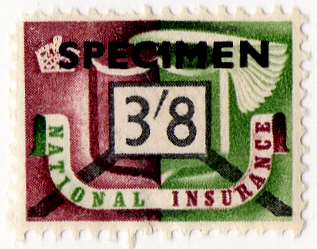 (un) 3/8d Maroon & Green (1951)