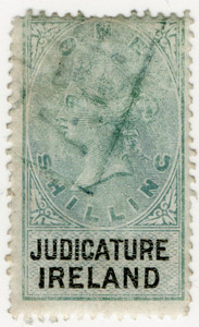 (04) 1/- Green & Black (1878)
