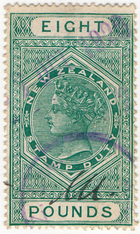 (262) £8 Blue-Green (1882)
