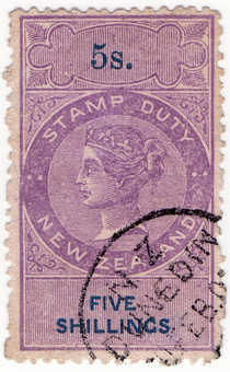 (189) 5/- Lilac & Blue (1870)