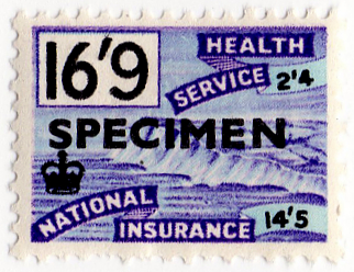 (137) 16/9d Mauve & Black (1959)