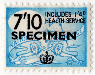 (un) 7/10d Blue & Black (1957)
