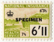 (un) 6/11d Lime (1961)