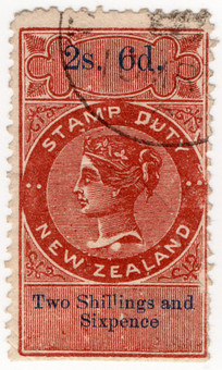 (97) 2/6d Brown & Blue (1867)