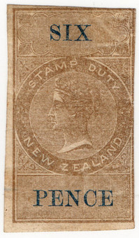(08) 6d Brown & Blue (1866)