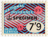 (183) 7/9d Blue & Red (1964)