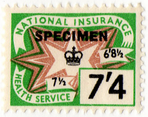 (un) 7/4d Green & Brown (1961)