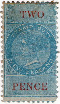 (84a) 2d Blue & Red (1867)