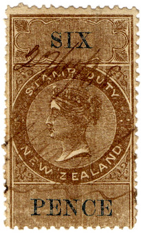 (86) 6d Brown & Blue (1867)