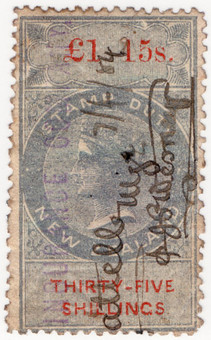 (119) 35/- Grey & Red (1867)