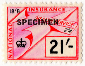(un) 21/- Pink & Scarlet (1961)