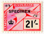 (un) 21/- Pink & Scarlet (1961)