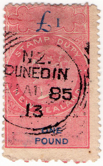 (193) £1 Rose & Blue (1870)