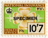 (220) 10/7d Green & Brown (1965)