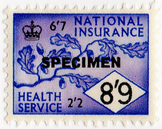 (un) 8/9d Purple (1960)
