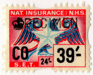 (446) 39/- Red & Blue (1969)
