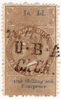 (92) 1/4d Brown & Blue (1867)